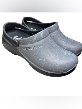 Merrell COMFORTBASE Encore Service Pro Floral Nursing Clogs EUC